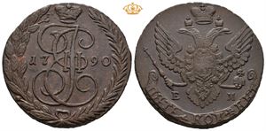 Catharina II, 5 kopek 1790 EM