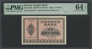 2 kroner 1949. G.2211071.