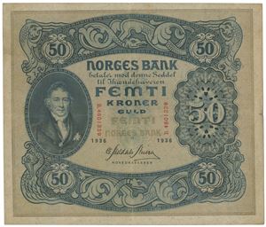 50 kroner 1936. B.4601339