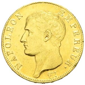 Napoleon I, 40 francs år 13 A (=1804/5).