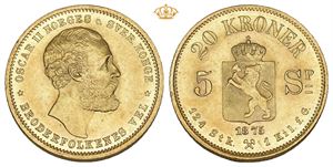 20 kroner/5 species 1875