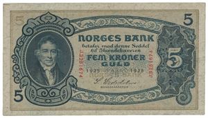5 kroner 1925. J3251674