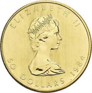 50 dollar 1984. Maple Leaf