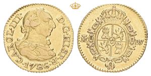 Carl III, 1/2 escudo 1786. Madrid. DV