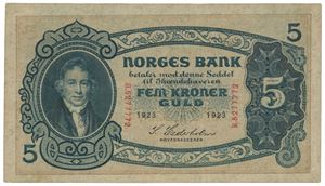 5 kroner 1923. H5277772