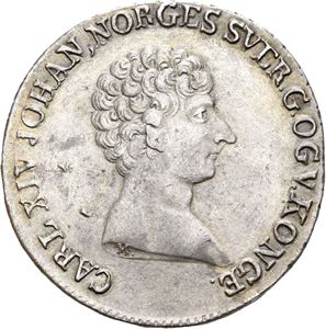 CARL XIV JOHAN 1818-1844 1/2 speciedaler 1821