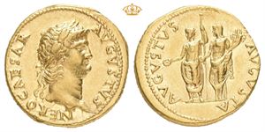 Nero, AD 54-68. AV aureus (18,5 mm; 7,25 g)