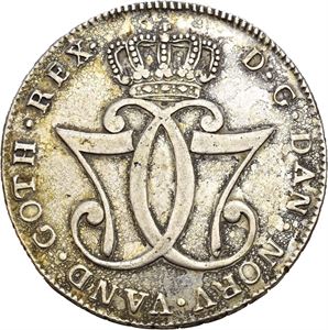 Christian VII 1766-1808. Speciedaler 1776. S.3a