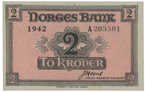 2 kroner 1942. A203501.