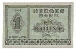 1 krone 1944. H3605426