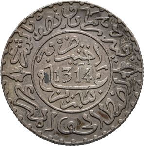 Marokko, Abd Al-Aziz, 2 1/2 dirham 1897