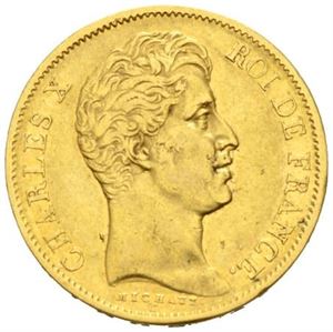 Karl X, 40 francs 1828 A