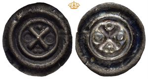 Brakteat med bokstaven X