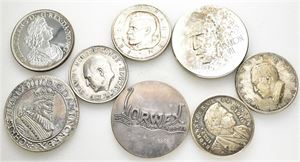 Lott 8 stk. norske sølvmedaljer fra 1955-1978