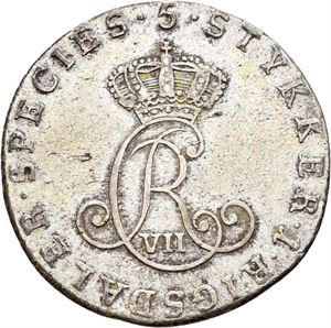 CHRISTIAN VII 1766-1808 1/5 speciedaler 1799. S.10