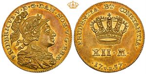 Kurantdukat / 12 mark 1757 VH