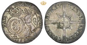 8 skilling 1685. S.17