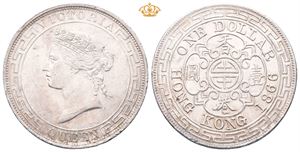 Hong Kong. Victoria, dollar 1866