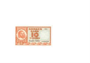 10 kroner 1954. D3308548