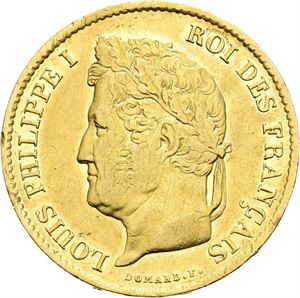 Ludvig Philip, 40 francs 1834 A