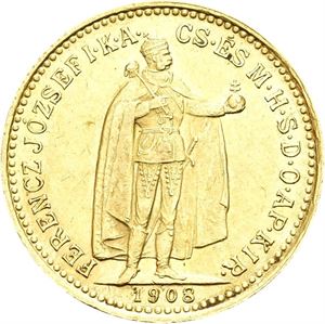 Franz Josef, 10 korona 1908