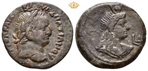 EGYPT, Alexandria. Vespasian, AD 69-79. Æ obol or diobol (25 mm, 6,68 g).