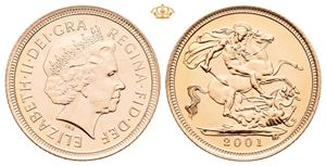 England. Elizabeth II, 1/2 sovereign 2001
