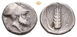 LUCANIA, Metapontum. Circa 340-330 BC. AR nomos (7,22 g)