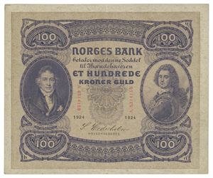 100 kroner 1924. A6314159