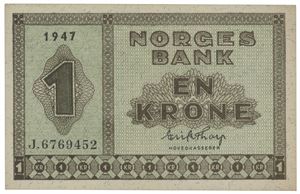 1 krone 1947. J.6769452