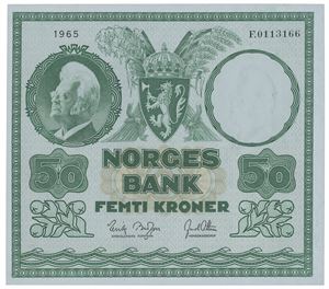 50 kroner 1965. F.0113166.