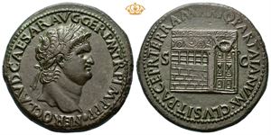 Nero. AD 54-68. Æ sestertius (27,44 g).