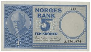 5 kroner 1955. A.5561974