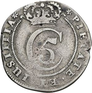 CHRISTIAN V 1670-1699. CHRISTIANIA. 1 mark 1675. S.17