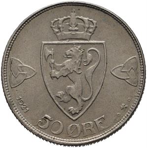 50 øre 1921 u/hull