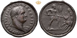 Vespasian. Circa AD 400. Æ contorniate (39 mm; 23,81 g).