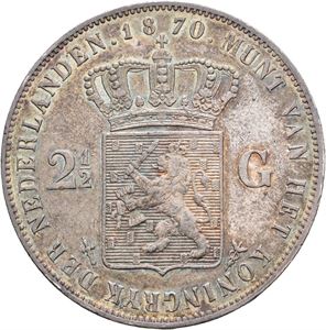 Willem III, 2 1/2 gulden 1870