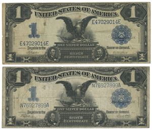 Lot of 2. $1 1899 silver certificates.