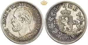 50 øre/15 skilling 1874