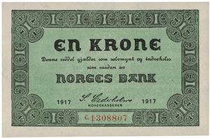 1 krone 1917. C1308807
