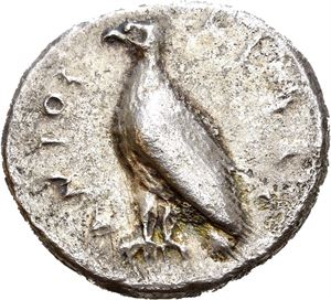 SICILY, Akragas. Circa 510-500 BC. AR didrachm (8,81 g). Archaic type. AKPA/C????S, Eagle, with closed wings, standing left / Crab. A few old scratches on the obverse and very minor corrosion in the fields. Lightly toned with some iridescence.