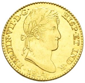 Ferdinand VII, 2 escudos 1814. Madrid.