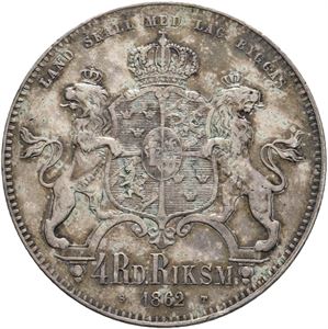 4 Riksdaler Riksmynt 1862
