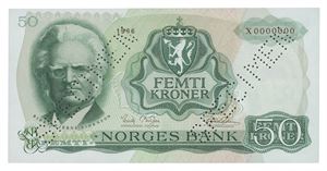 50 kroner 1966. X0000000. R.