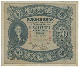 50 kroner 1938 B 5706533.