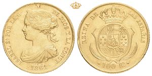Isabella II, 100 reales 1861. Madrid