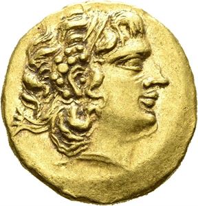Pontos, Mithradates VI Eupator 120-63 f.Kr., stater, Istros 88-86 f.Kr. (8,22 g). Hode av Alexander mot høyre/Athene sittende mot venstre