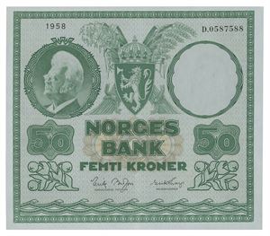 Norway. 50 kroner 1958. D0587588