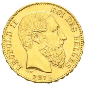 Leopold II, 20 francs 1875.