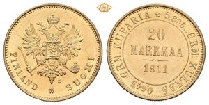 Nikolai II, 20 markkaa 1911